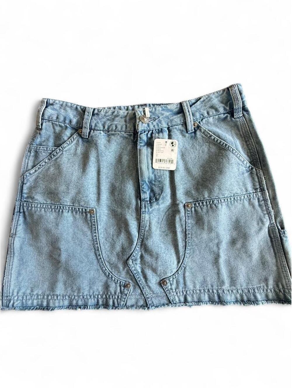 Free People Women's Blue Skirt